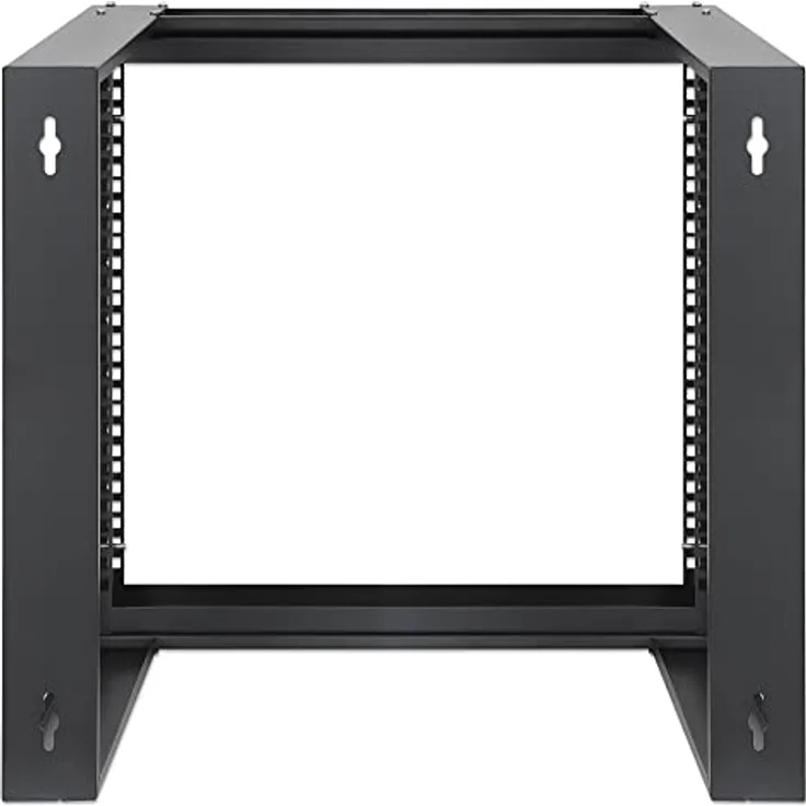 INTELLINET 716185 Wandschrank 19" Open Frame 2 Stangen Flat Pack 9U Schwarz – Bild 5