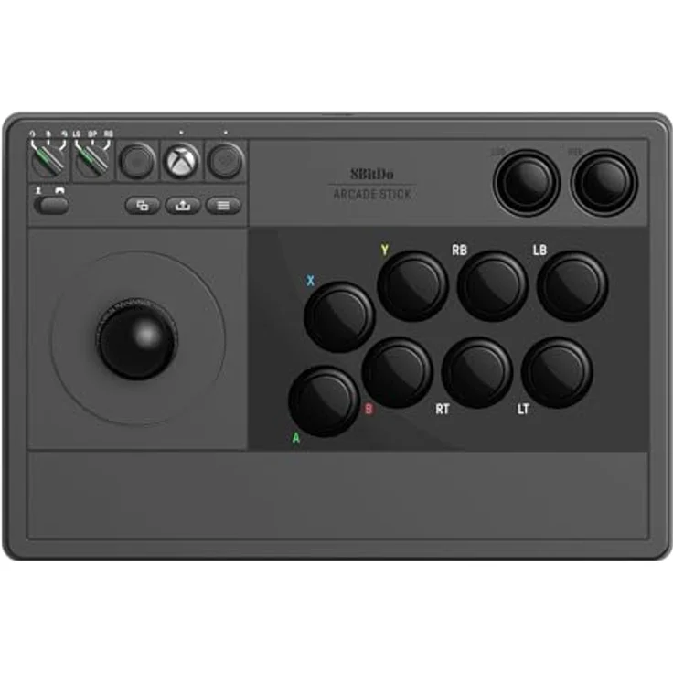 8bitdo Arcade Stick für Xbox, kabelloser Gaming Controller mit 3,5-mm-Audiobuchse, Schwarz – Bild 2