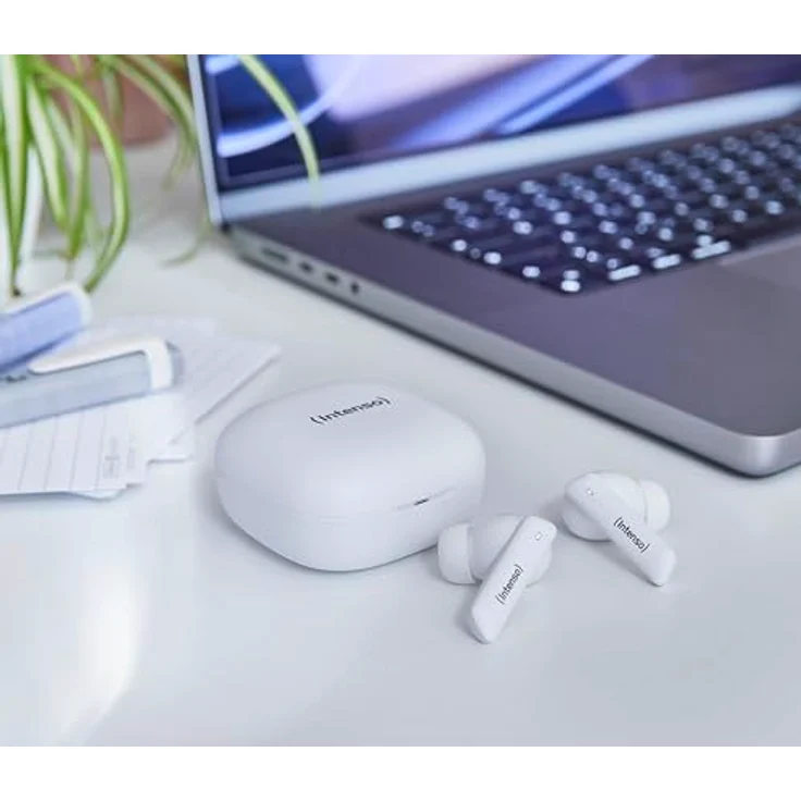 Intenso Buds Earphone Pro T502AE White - Spritzwasserschutz, ergonomische Passform, Touchsteuerung, 9 Stunden Akkulaufzeit – Bild 8