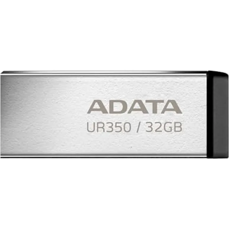 ADATA USB-Stick UR350 32 GB, USB-A 3.2 Gen 1 (5 Gbit/s), max. 100 MB/s, schwarz