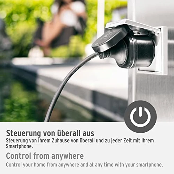 Brennenstuhl Connect WLAN Steckdose WA 3000 XS02 für außen IP44 (WIFI Steckdose Outdoor 2.4 GHz kompatibel mit Alexa, Google Assistant, kein Hub notwendig, smarte Steckdose mit freier App) – Bild 4