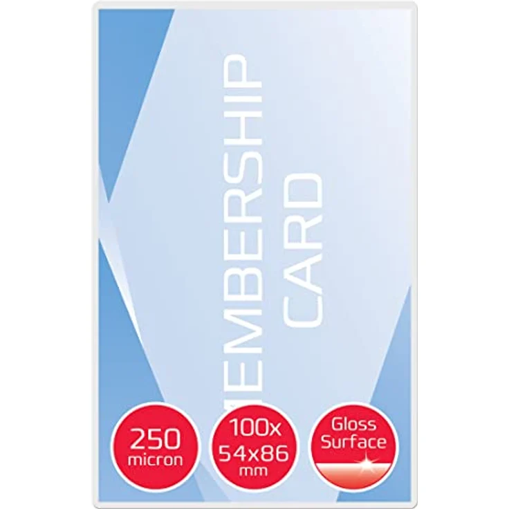GBC Laminierfolien Kleinformat 54 x 86 mm, 250 mic, Ideal für Ausweise und Namensschilder, Robuste Laminiertaschen im 100er Pack, Glänzend, Transparent, 3740430 – Bild 3