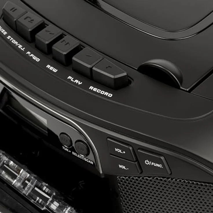Trevi CMP 576 DAB Stereo tragbar mit Digitalempfänger DAB / DAB+ / FM mit RDS, Mp3, CD, USB, AUX-IN, Dot Matrix-Display, Speicherstationen – Bild 8