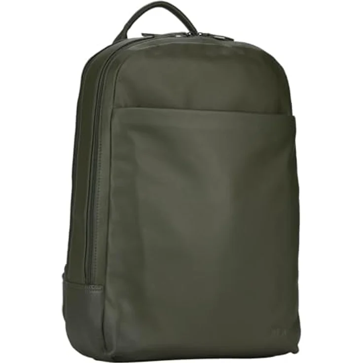 Jost Tromsoe Backpack, Leder Laptoprucksack mit gepolstertem Laptopfach, olivgrün – Bild 2