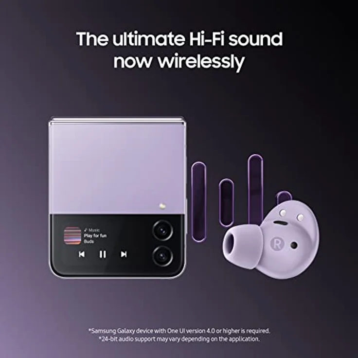 Samsung Galaxy Buds2 Pro, Bluetooth-Kopfhörer, True Wireless, Geräuschunterdrückung, Ladetasche, Qualität, Wasserdicht, Weiß – Bild 3