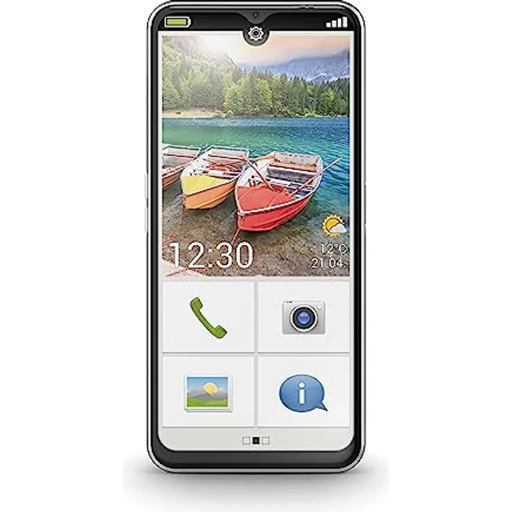 emporiaSMART.6, Seniorenhandy, 5G Volte, Senioren Smartphone ohne Vertrag, Mobiltelefon mit Notruftaste, 6,58-Zoll-Display, Android 13, 50 MP Kamera, Schwarz – Bild 4