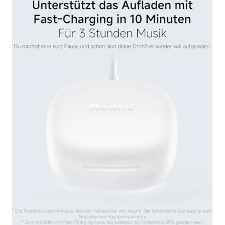 XIAOMI Redmi Buds 6 Play (White) Wireless Earphones with Long Battery Life – Bild 9