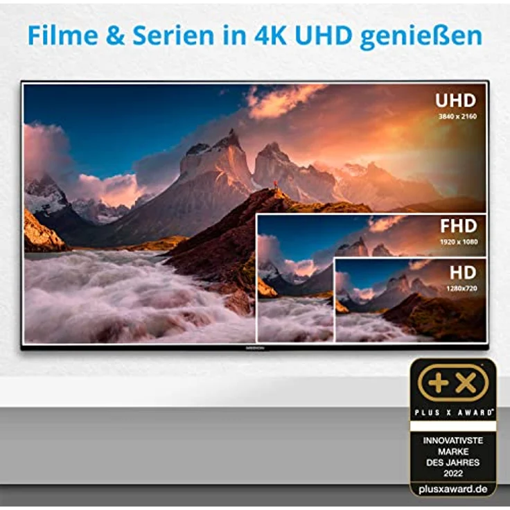 MEDION X15021 (MD 30961) 50 Zoll QLED Fernseher (4K, Dolby Vision HDR, Dolby Atmos, Netflix, Prime Video, Bluetooth) in elegantem Schwarz – Bild 2