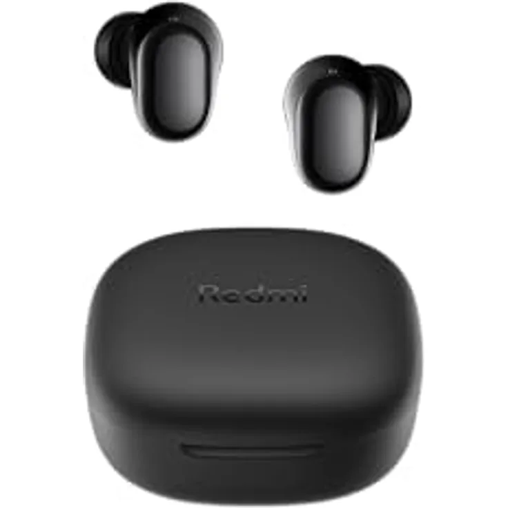 Xiaomi Redmi Buds 6 Play - In-Ear Kopfhörer, 36h Akkulaufzeit, 10mm Dynamik-Treiber mit 4 EQ-Einstellungen, AI-Geräuschunterdrückung, Bluetooth 5.4, Schnellladen für 3h Musik in 10 Minuten, Schwarz
