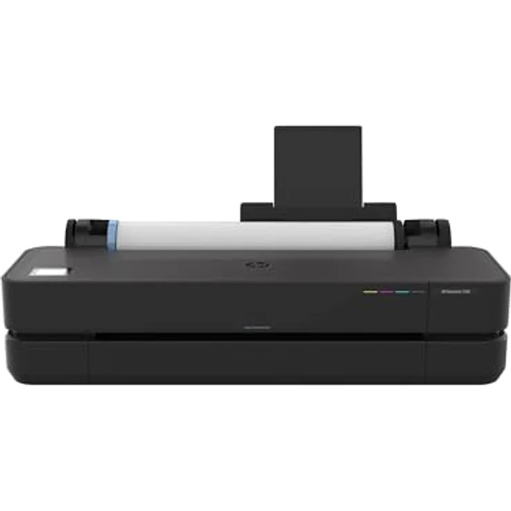 HP DesignJet T250 24 Zoll (61 cm 5HB06D), Großformatdrucker, 76 A1-Drucke/Stunde, Wi-Fi, Ethernet, USB, 2400x1200 DPI, schwarz, recyceltes Metall, 2 Jahre Garantie – Bild 1