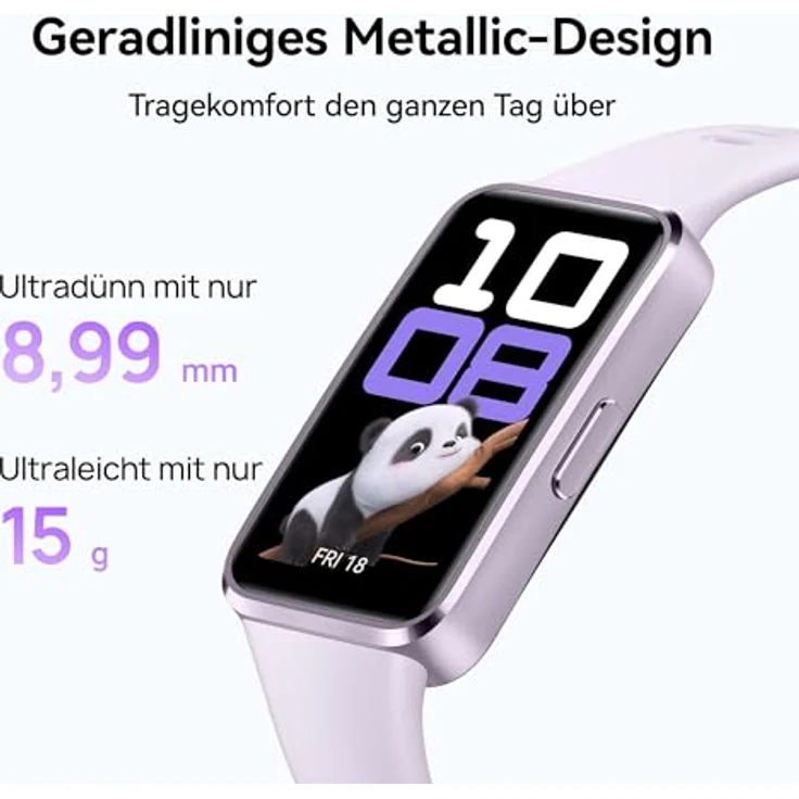 Huawei Fitness-Tracker Band 10, 3,7 cm AMOLED Farbdisplay, wasserdicht bis 50 m – Bild 2