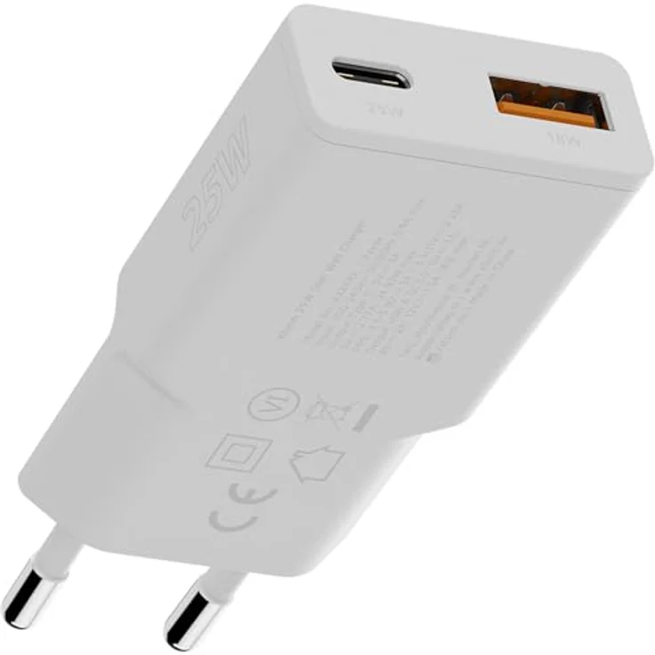 Xtorm Go2 Slimline, USB-C Schnellladegerät 25W, Weiß – Bild 1