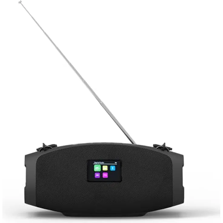 Xoro Outdoor Radio DAB 800, IP44 wasserfest, Bluetooth, Akku bis 12 Stunden, 2x10W DSP Stereoboxen, schwarz