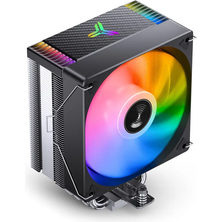 Jonsbo CR-1000MAX V2 CPU-Kühler, 120 mm ARGB, 6x Heatpipes, PWM Steuerung, Tower-Design, schwarz