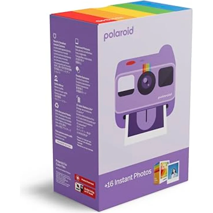 Polaroid Go Gen 2, Sofortbildkamera in Lila mit Color Film Bundle für 16 Fotos – Bild 2