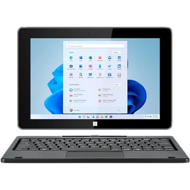 Krüger & Matz KM1089 Tablet, 10,1 Zoll, 8 GB RAM, 256 GB Speicher, Intel Celeron N4020, Wi-Fi 5, Windows 11 Pro, 2-in-1 mit Tastatur