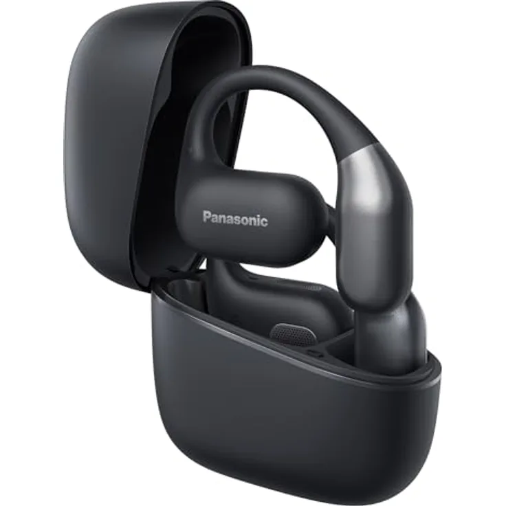 Panasonic RB-F10DE-K, Bluetooth Open Ear Kopfhörer mit ANC, 25 h Akkulaufzeit, kabellos, schwarz