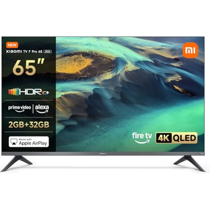 Xiaomi TV F Pro 65, 165 cm 4K UHD QLED Smart TV mit Fire OS8, Triple Tuner, HDR10+, 120Hz Game Boost Mode und Sprachsteuerung – Bild 1