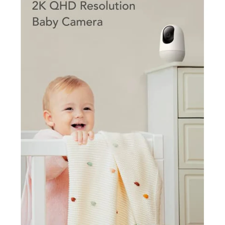 [Exklusiv bei Amazon] Nooie Babyphone mit Micro-SD-Karte, WLAN-Haustierkamera für den Innenbereich, kabellose 360-Grad-IP-Kamera, 1080P, Bewegungsverfolgung, Super-IR-Nachtsicht, mit Alexa – Bild 4