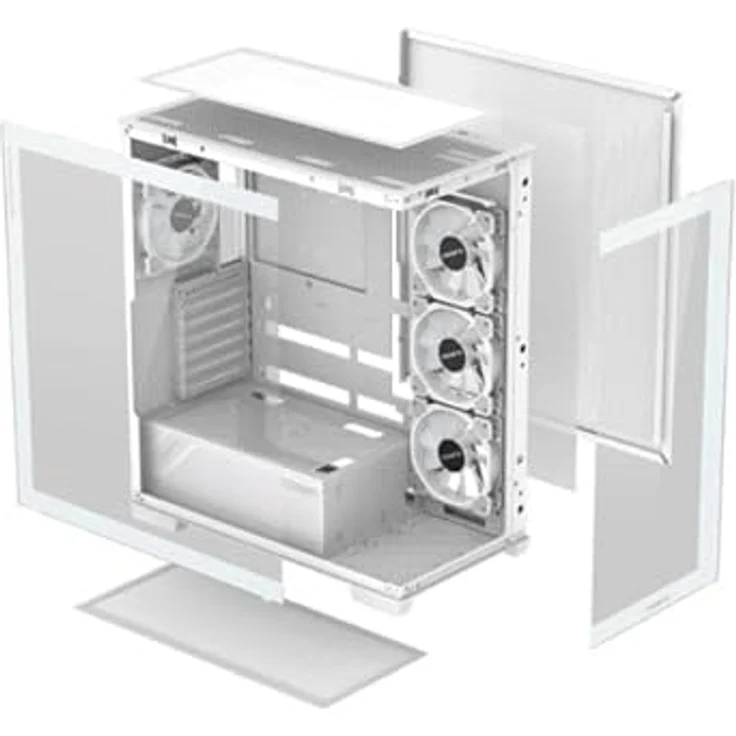 Gigabyte C500 Panoramic Stealth ATX Mid Tower PC-Gehäuse mit gehärtetem Glas und RGB Fusion - Schwarz – Bild 4