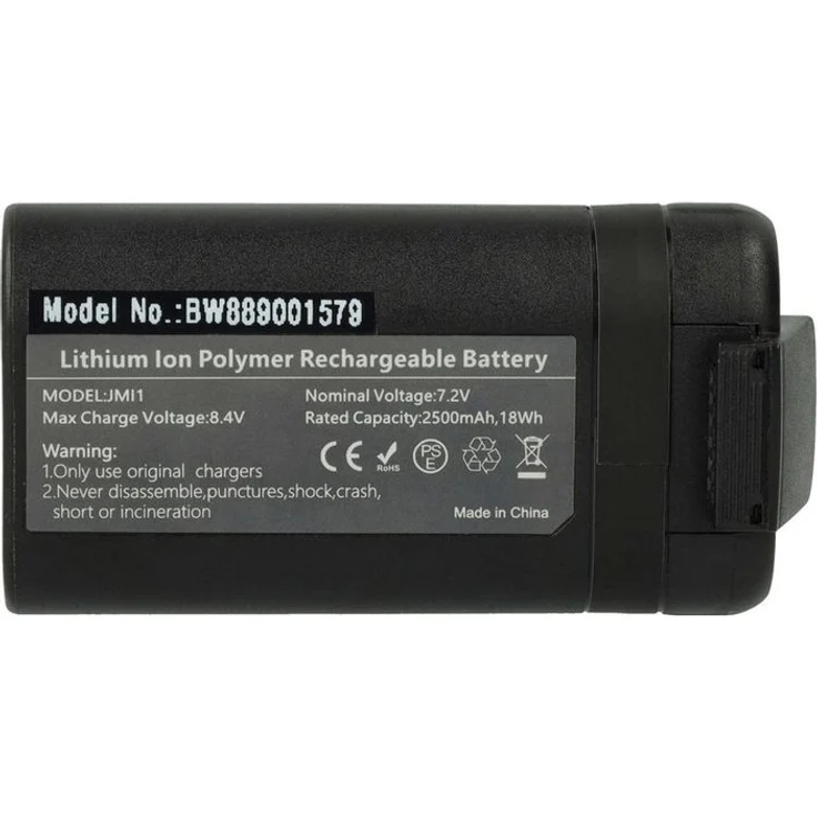 vhbw Akku Ersatz für DJI 198151, 1000007355 - Li-Ion Drohnen-Akku mit 2500 mAh und 7,4 V, schwarz, leistungsstarker und wiederaufladbarer Akku für DJI Mavic Mini