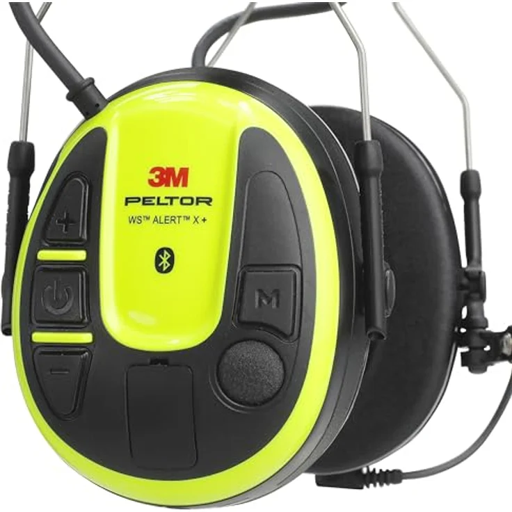 3M PELTOR WS ALERT X+ App, Bluetooth Headset mit Gehörschutz, leuchtendes Gelb, MRX21A3WS7, USB-C, Sprachübertragung in lauten Umgebungen – Bild 5