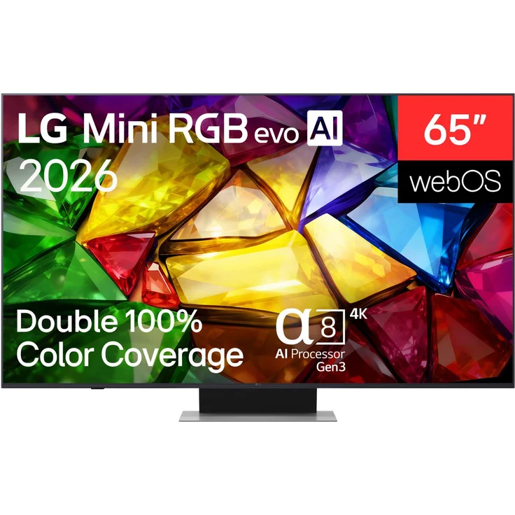 LG 65MRGB88B9B, 65 Zoll 4K UHD Smart-TV mit a8 Gen3 AI-Prozessor, HDR 10, WLAN, Schwarz