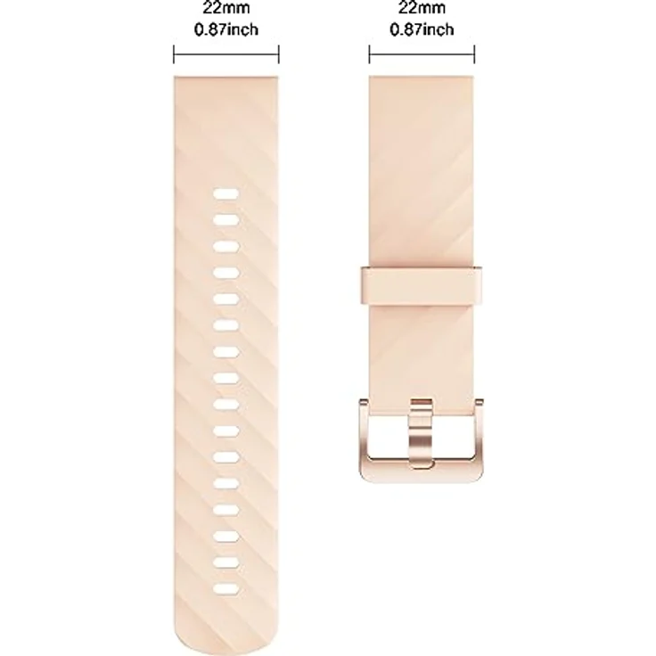 RUIMEN Ersatzarmband für Smartwatch D1, weiches Silikon, atmungsaktiv, verstellbar für Handgelenke von 14 cm bis 22,1 cm, mehrere Farben verfügbar – Bild 4