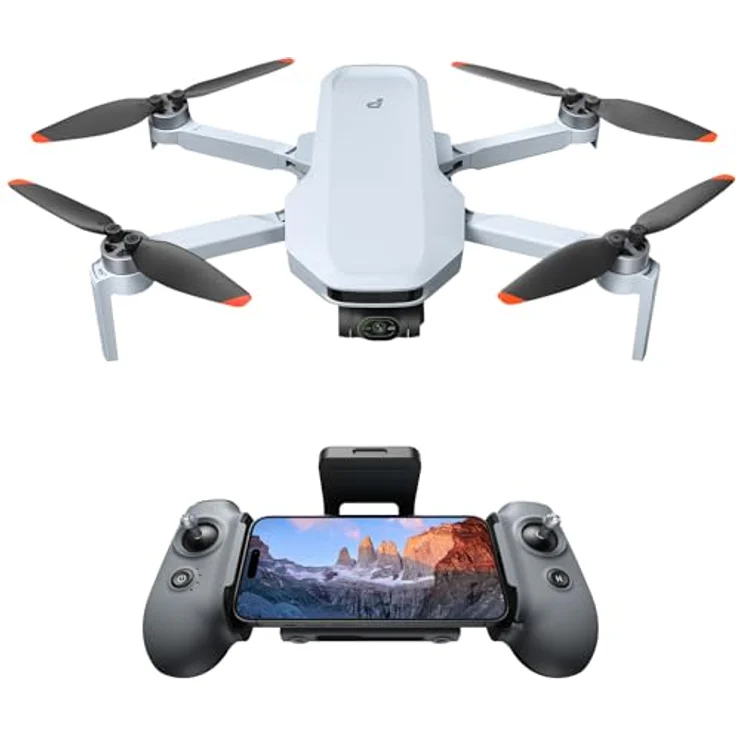 Potensic ATOM 2 GPS Drohne mit Kamera, 4K HDR-Video, 8K Foto, 10KM Übertragung, < 249g, 3-Achsen-Gimbal, AI-Folgen/AI-Nacht/AI-QuickShots/Vertikale Aufnahmen, C0, Kameradrohne für Erwachsene, Anfänger – Bild 1