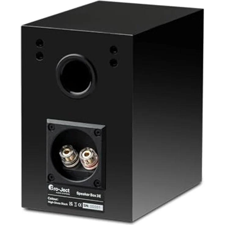 Pro-Ject Audio Systems Speaker Box 3 E (Schwarz) - 2-Wege-Bassreflexprinzip, resonanzfreies MDF-Gehäuse, magnetische Lautsprecherabdeckung – Bild 4