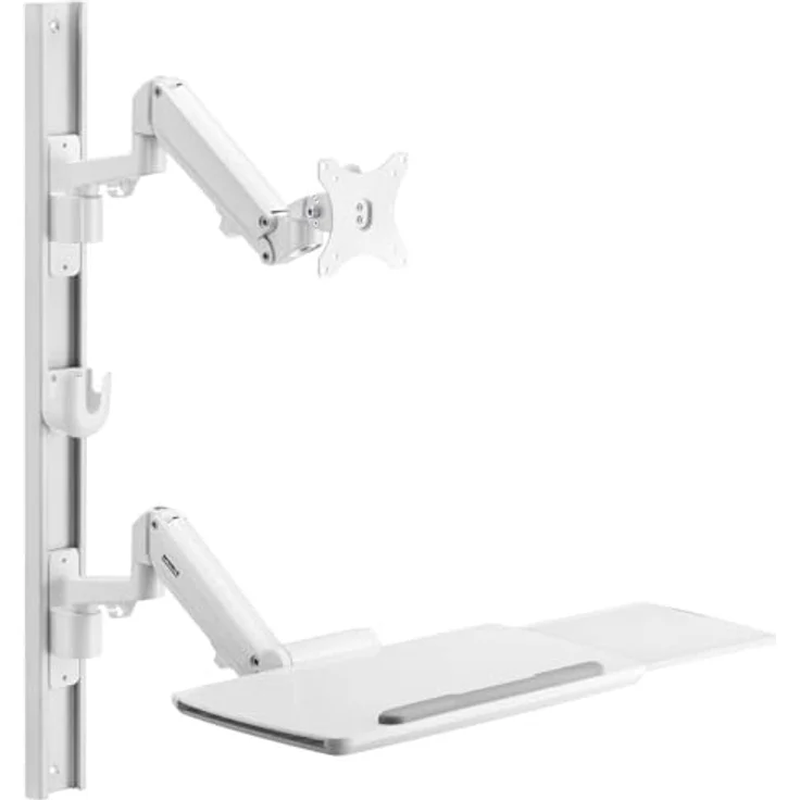 SpeaKa Professional SP-MM-960 1fach Monitor-Wandhalterung Mit Tastaturablage, übereinander 43,2 cm (17) - 109,2 cm (43), Schwarz – Bild 4