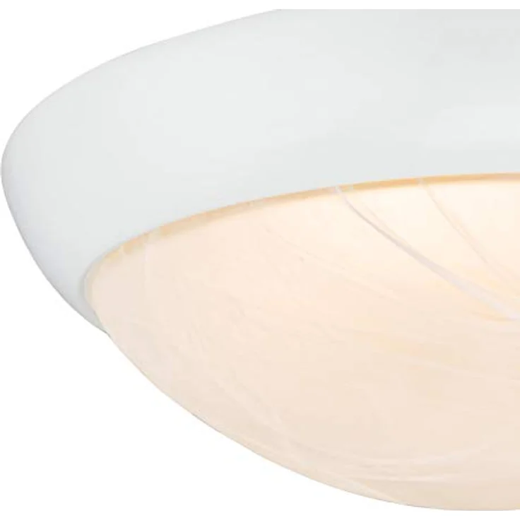 Westinghouse 61066 28 cm Dimmbare LED-Deckenleuchte für Innenräume, weißes Finish mit weißem Alabasterglas, energieeffiziente 15-Watt-LED, dimmbar – Bild 4
