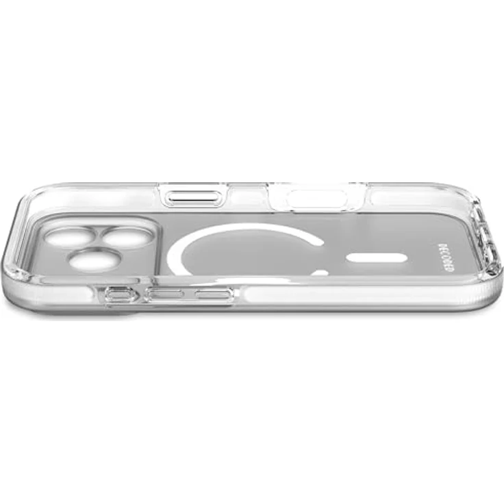 Decoded Transparent Clear Case für iPhone 17 Pro, 100% recyceltes Material, MagSafe-kompatibel, 4 Meter DropTec Schutz, kratzfest, Frosted Weiß – Bild 4