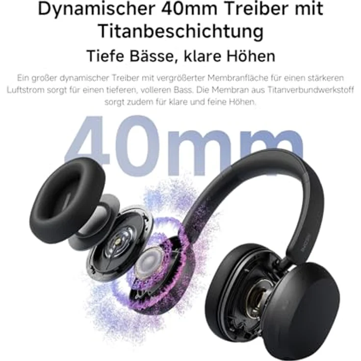 XIAOMI Redmi Headphones Neo, Over-ear Bluetooth Kopfhörer mit klarer Klangqualität, Sand White – Bild 7