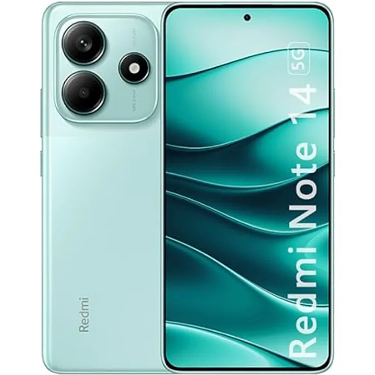 Xiaomi Redmi Note 14 5G 256GB/8GB RAM Dual-SIM colar-green, Smartphone mit 16,9 cm OLED-Display und 50-Megapixel-Kamera