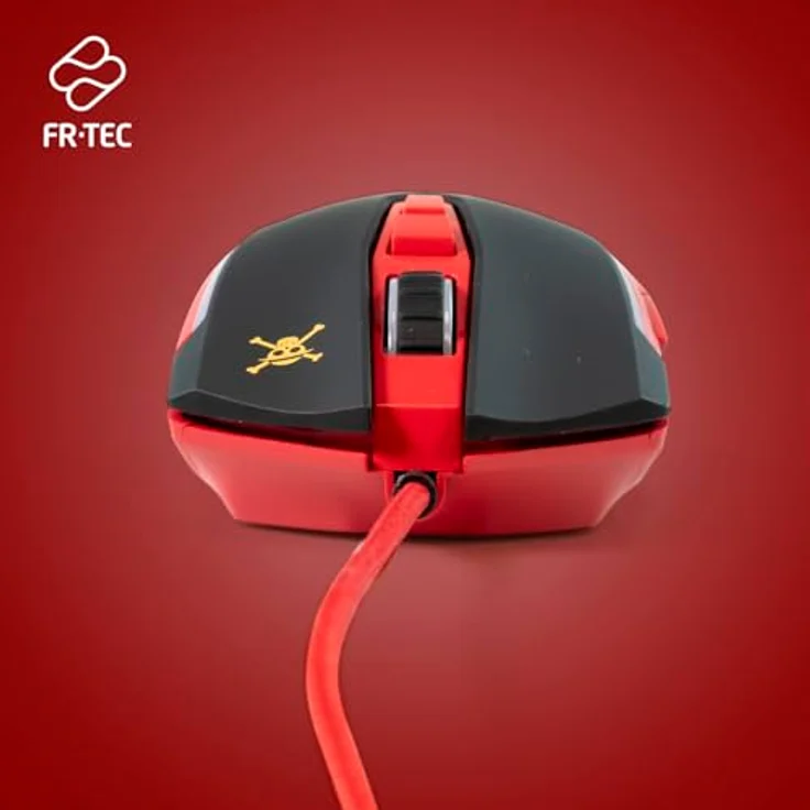 FRTEC One Piece Luffy Gaming-Maus mit Kabel, ergonomisches Design, RGB-Beleuchtung, einstellbare DPI bis 8000, kompatibel mit PC, Mac, PS5, Xbox Series X/S – Bild 4