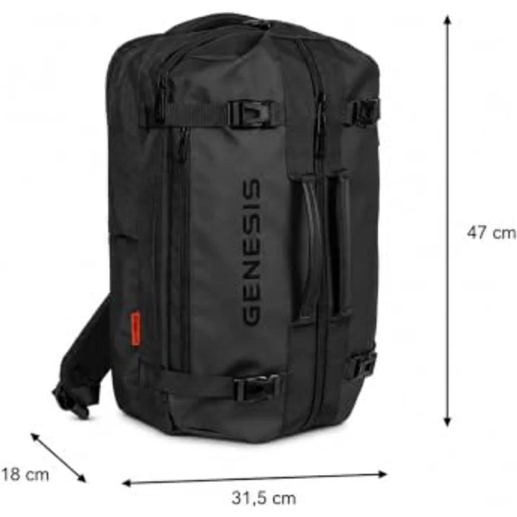 Genesis Pallad 570, Notebook-Rucksack für 17.3 Zoll Laptops, Schwarz – Bild 2