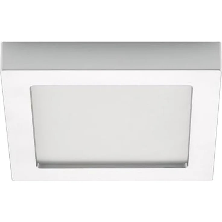 PRIOS LED Deckenleuchte Alette (Modern) in Alu aus Aluminium (1 flammig,) - Lampe Deckenlampe Badezimmerleuchte, energiesparend, Leuchtmittel inklusive, hochwertige Optik