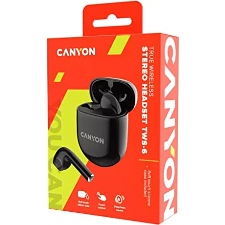 Canyon Bluetooth Headset TWS-6 schwarz – Bild 1