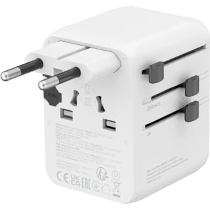 Canyon Universal Travel Adapter OnTour 70, 4 regionale Steckdosentypen, 3 USB-C & 2 USB-A Ports, 7-in-1-Laden bis 70W, GaN-III-Technologie – Bild 4
