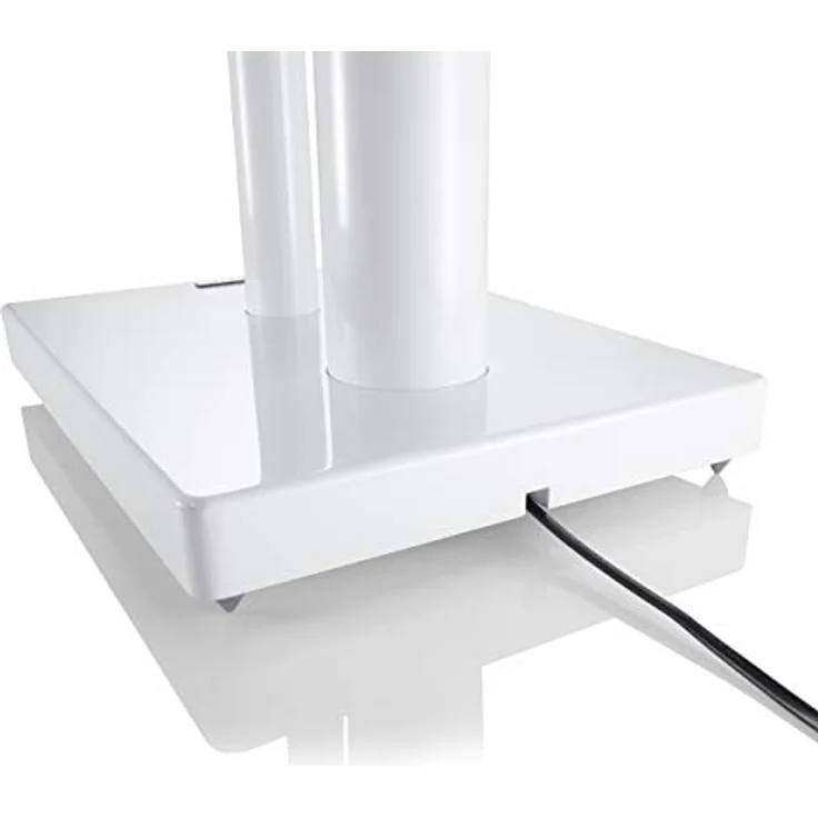 Canton LS 860 Lautsprecherständer highgloss Weiss, Versiegeltes Aluminium mit verdeckter Kabelführung – Bild 3