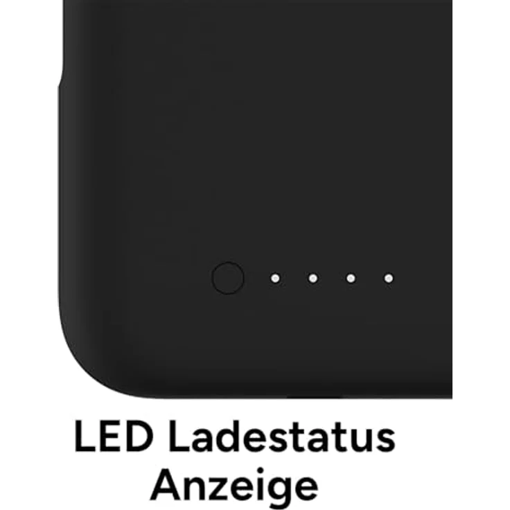 mophie Juice Pack TPU Back Cover Schwarz für Apple iPhone 16 Pro Max, Smartphone Hülle mit zusätzlichem Akku und Fallschutz, Schwarz – Bild 7