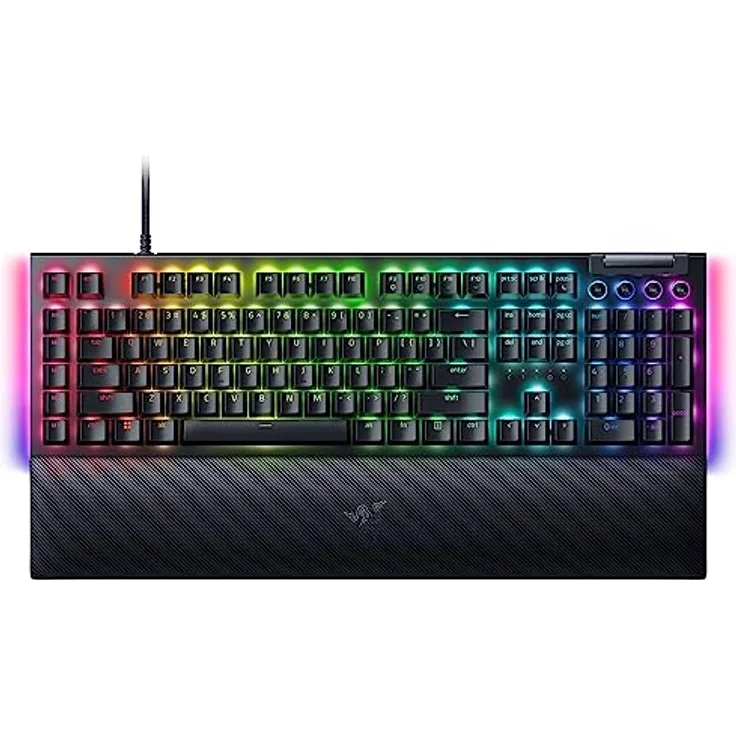 Razer BlackWidow V4 - Mechanische Gaming-Tastatur Chroma RGB (Mechanische Green Switches, 6 eigene Makro-Tasten, Doubleshot-ABS-Tastenkappen) QWERTY US-Layout | Schwarz
