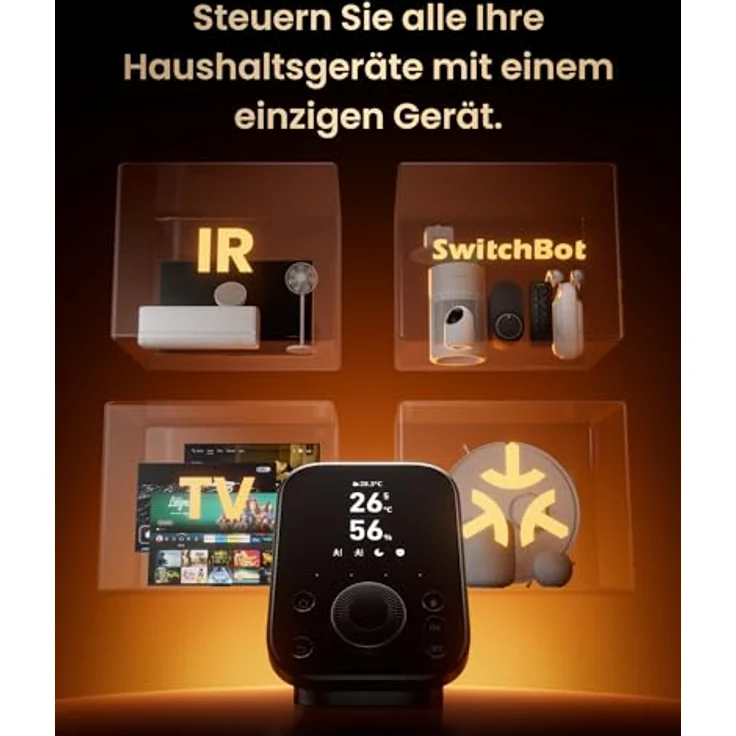 SwitchBot Hub 3, Smart Home Hub mit Matter Support, IR Bluetooth-Fernsteuerung, WLAN-Thermometer und Hygrometer, kompatibel mit Alexa, HomeKit und Google Home – Bild 2