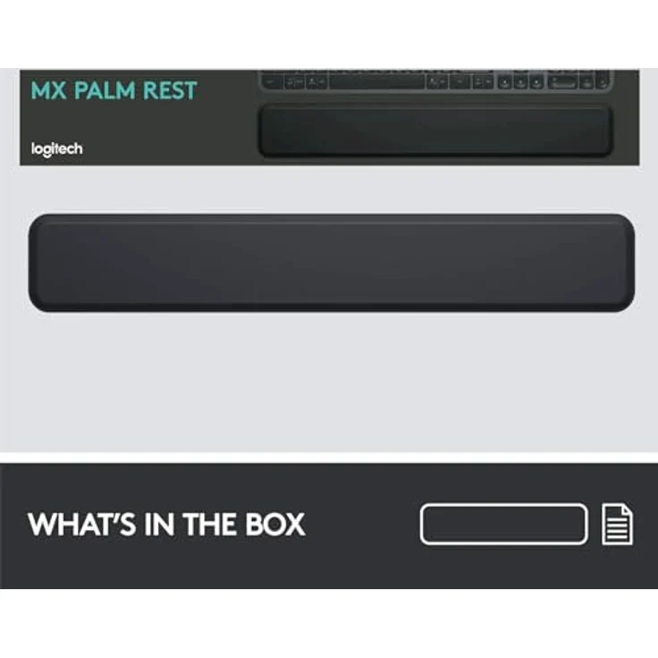 Logitech MX Palm Rest (für MX Keys, Rutschfestes Premium-Material für Komfort bei stundenlangem Tippen) schwarz - Preisvergleich – Bild 6