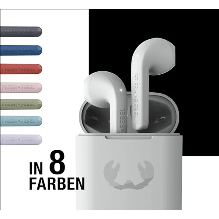 Fresh n Rebel Twins Core True Wireless Earbuds Ice Grey, Kopfhörer mit 6 Stunden Akkulaufzeit – Bild 7
