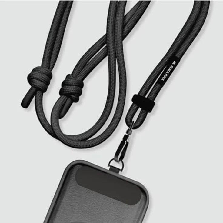 BlackRock Universal Lanyard Case, Umhängegurt für Smartphones, Schwarz – Bild 3