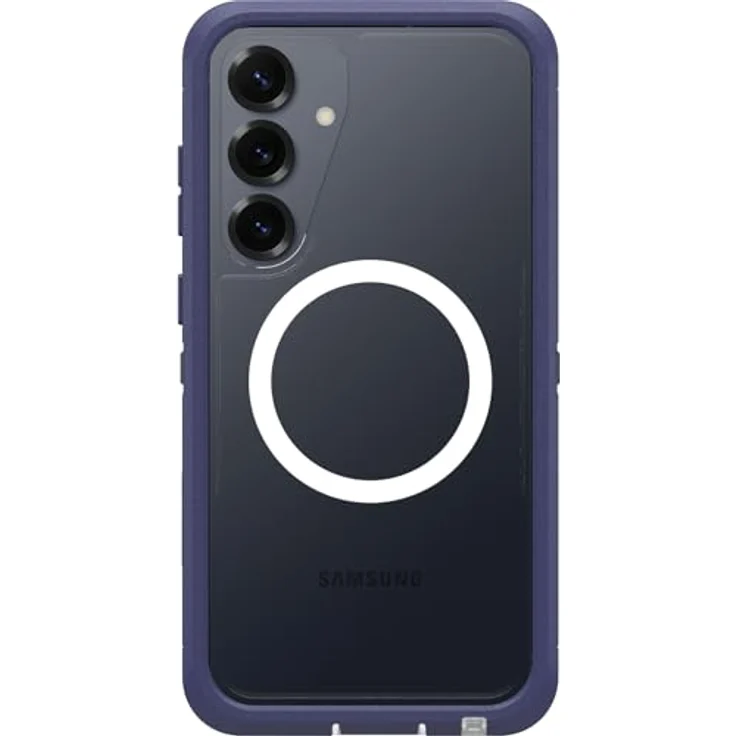 Otterbox Defender XT Series Backcover für Samsung Galaxy S25+, Transparent/Lila, Induktives Laden mit 15W, Sturzsicherheit nach Militärstandard – Bild 1