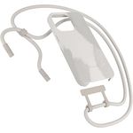 Woodcessories - Nachhaltige Handykette abnehmbar kompatibel mit iPhone 13 Pro Max Hülle mit Band weiß beige - biologisch abbaubar