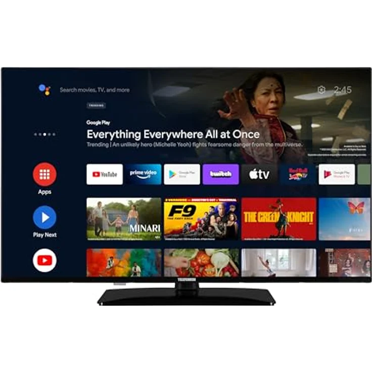 Telefunken Fernseher 50 Zoll Android Smart TV (4K UHD, HDR Dolby Vision, Triple-Tuner, Bluetooth, Dolby Atmos) D50U750X2CWI, Schwarz – Bild 1